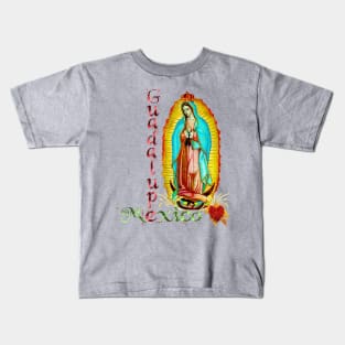 Our Lady Guadalupe Virgin Mary of Mexico Mexican Tilma Juan Diego 202-2020 Kids T-Shirt